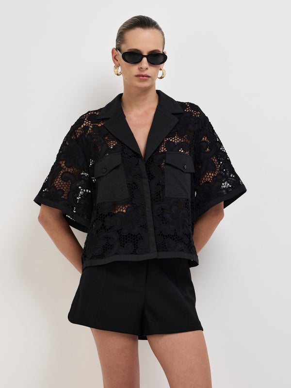 Size8 SHEIKE Spring Romance Shirt Black 1008148 Detail Image