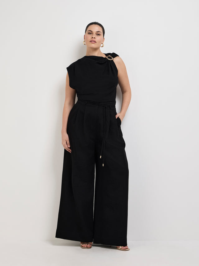 Zoe Summer Top- Black main image 1