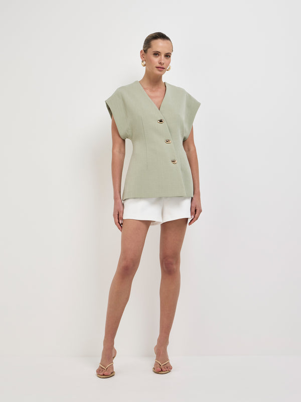 SHEIKE Harper Shirt Sage 1008166 Front Image