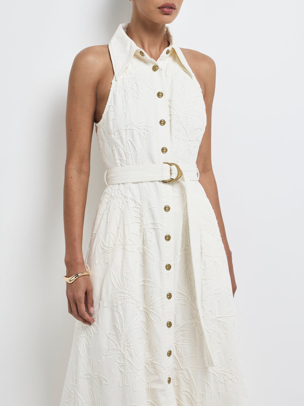 SHEIKE Maisie Midi Dress Ivory 1008182 Detail Image