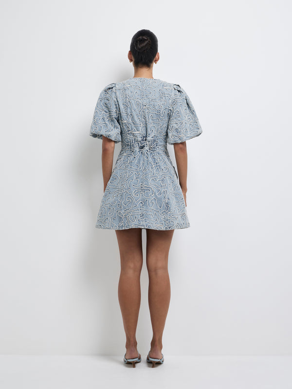 SHEIKE Haris Mini Dress Blue 1008183 Back Image