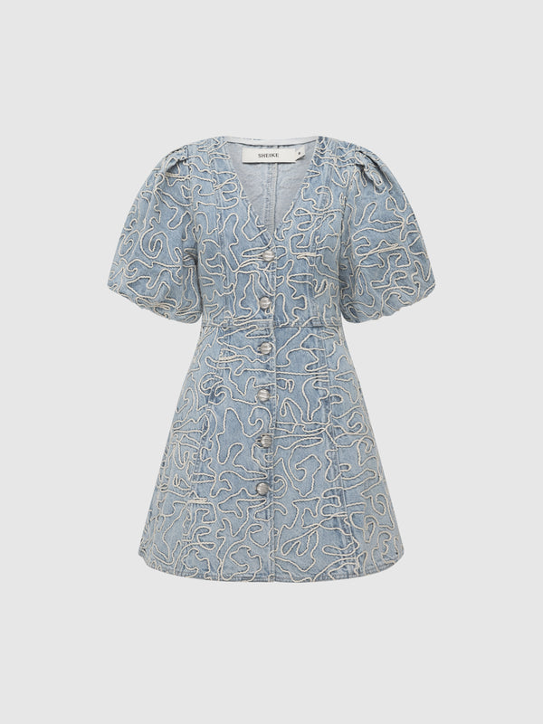 SHEIKE Haris Mini Dress Blue 1008183 Ghost Image