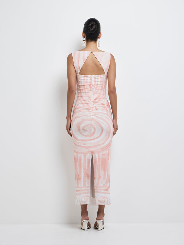 SHEIKE Corfu Mesh Dress Print 1008195 Back Image