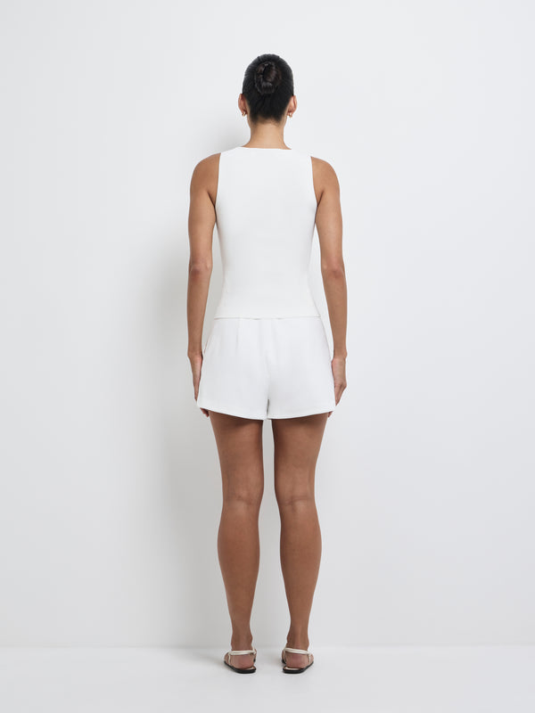 SHEIKE Clement Knit Top White 1008200 Back Image