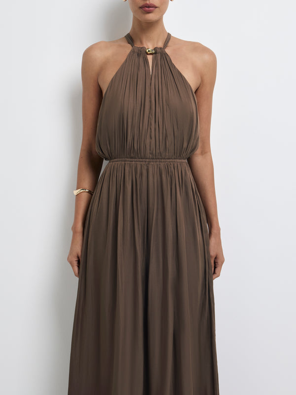 SHEIKE Liana Dress Brown 1008210 Close Up Image