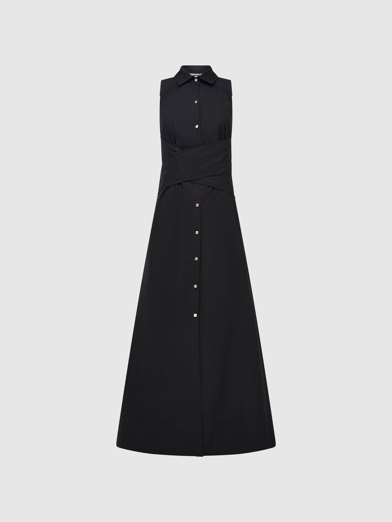 Cecilla Midi Dress - Khaki Brown main image 0