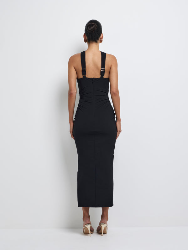 SHEIKE Jessa Midi Dress Black 1008221 Back Image