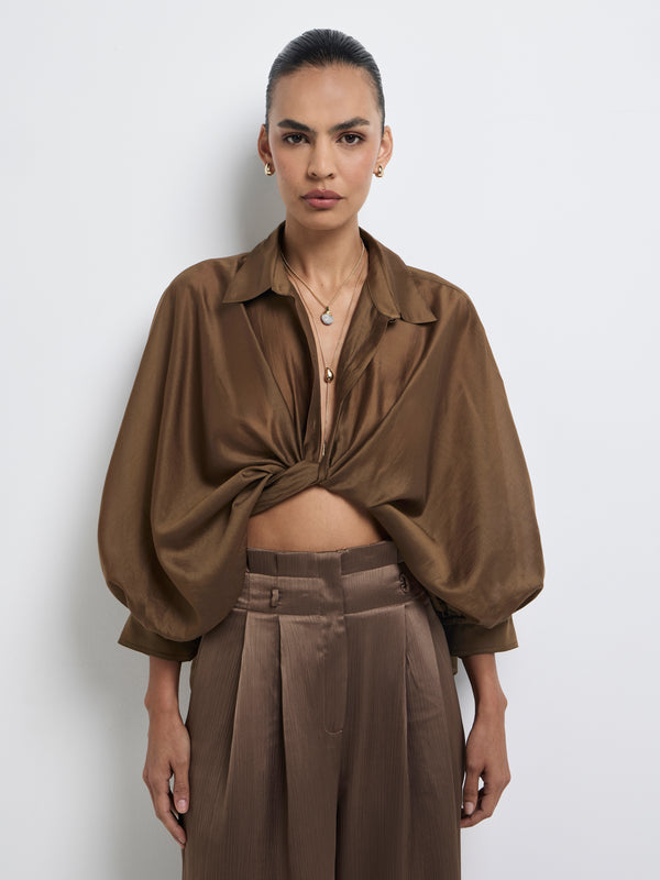 Size8 SHEIKE Camilla Shirt Chocolate 1008272 Detail Image