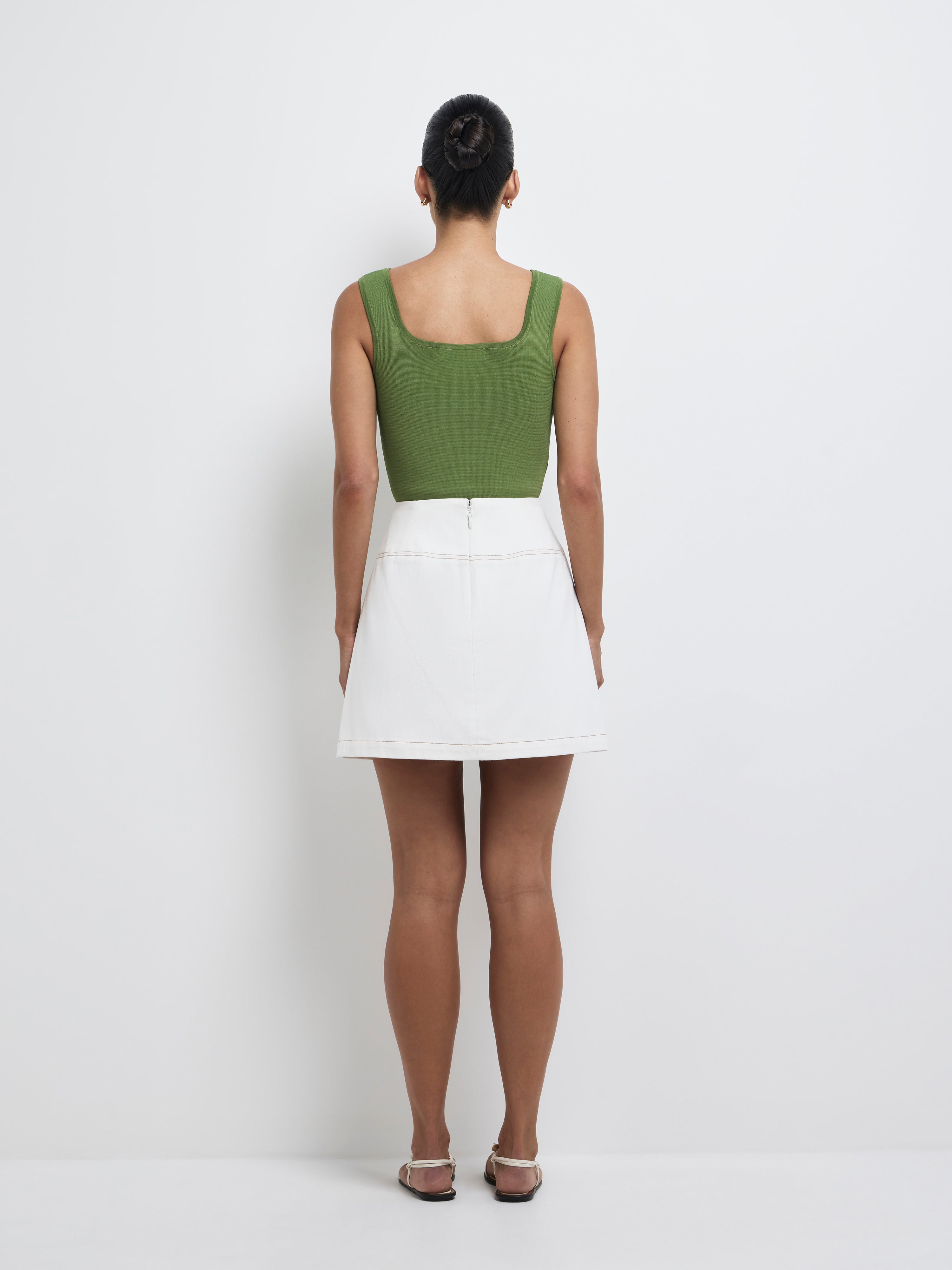 スカート NOTRE emor drape mini skirt ivory Tori Mini Skirt Ivory | A-line Skirt | SHEIKE
