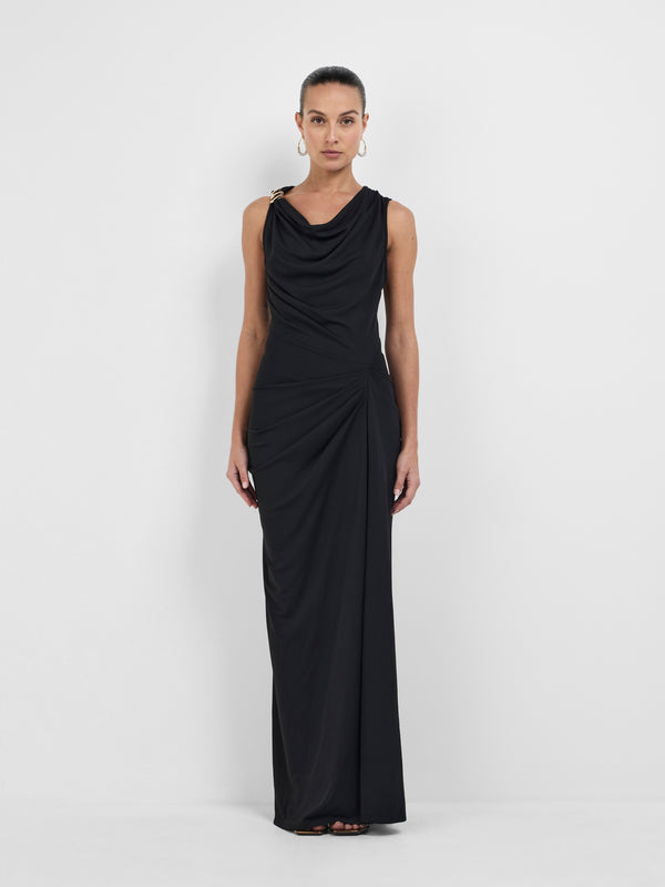 Size8 SHEIKE Sorella Maxi Dress Black 1008288 Front Image