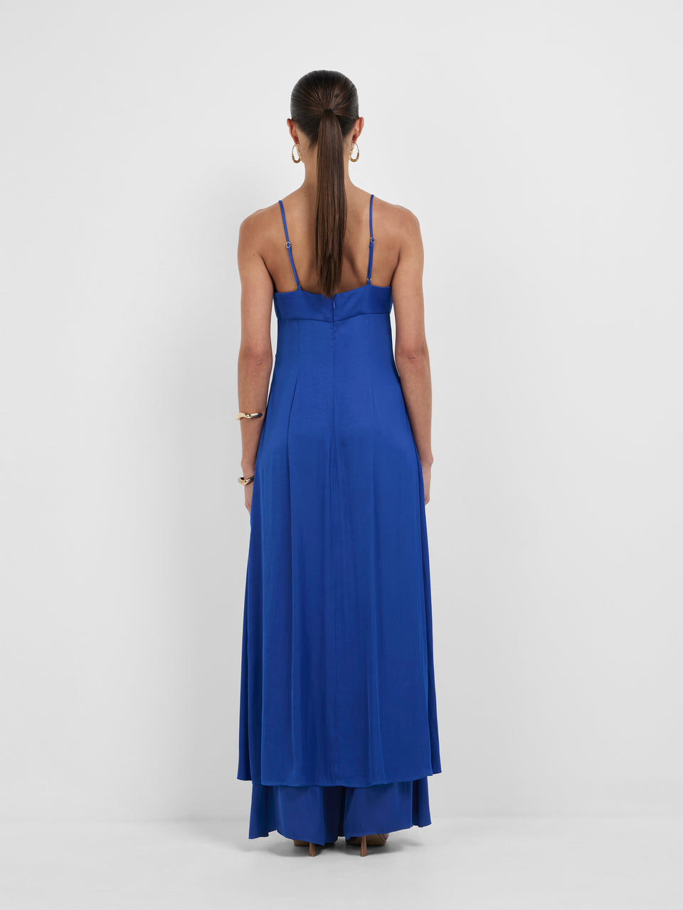 Issy Longline Top Blue | Womens Tops | SHEIKE