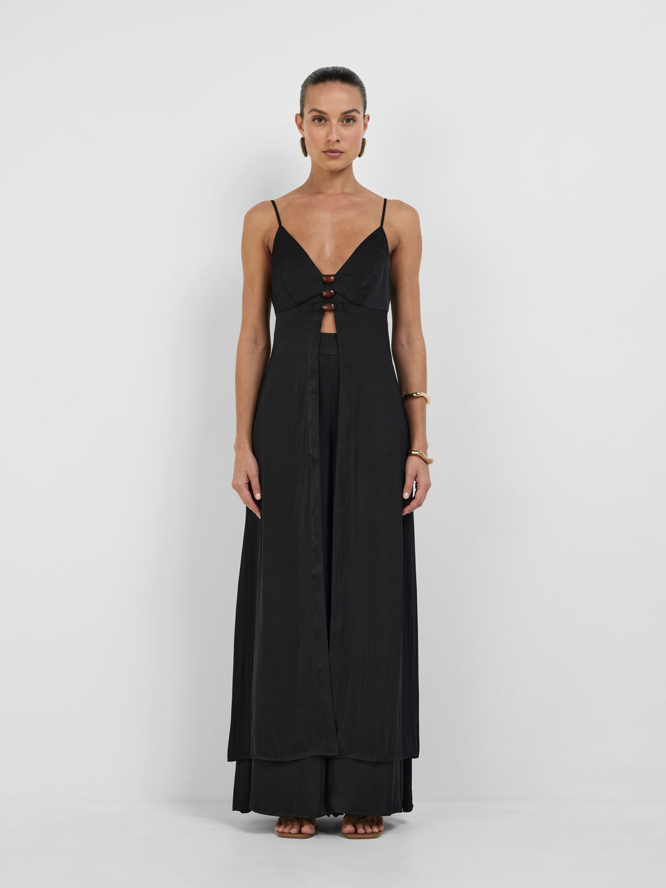 Issy Longline Top Black | Women Co-Ord Tops | SHEIKE