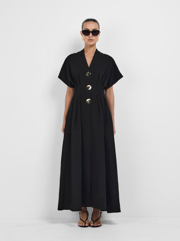 Size8 SHEIKE Ariana Midi Dress Black 1008317 Front Image