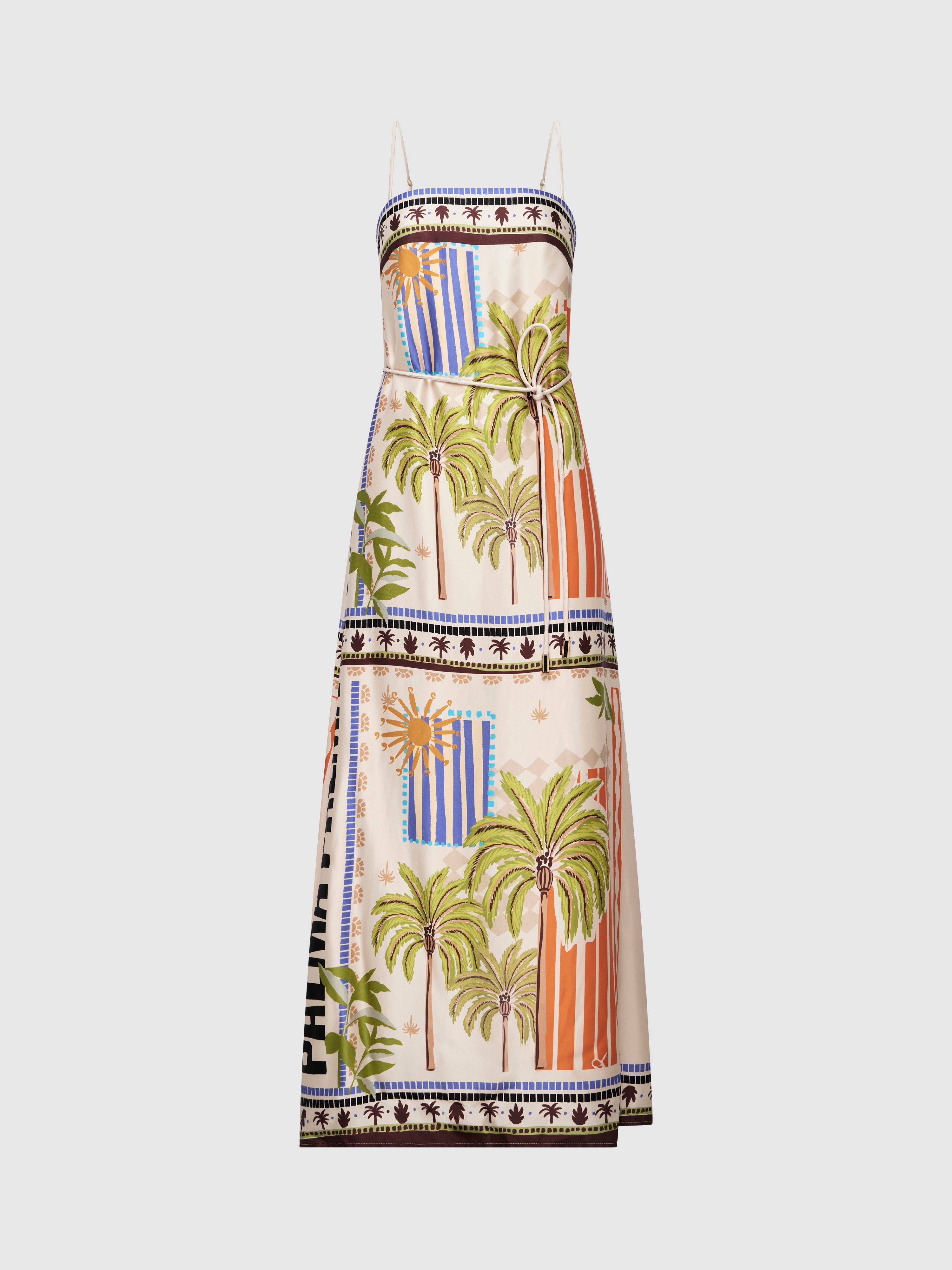 palma printed midi dress Palma Dress Print | Satin Printed Midi Dress