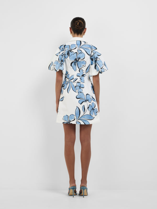 SHEIKE 1008340 Hibiscus Mini Dress Floral Back Image