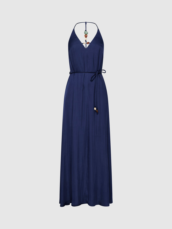 SHEIKE Iris Maxi Dress Navy 1008344 Ghost Image