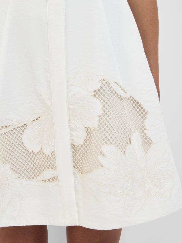 SHEIKE Gardenia Mini Dress Ivory 1008348 Detail Image