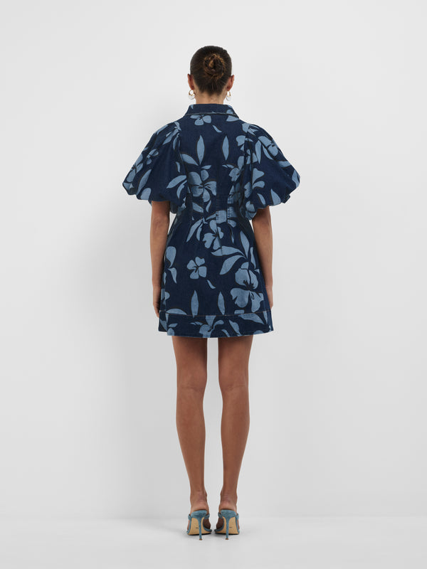 SHEIKE 1008356 Brooklyn Mini Dress Indigo Back Image