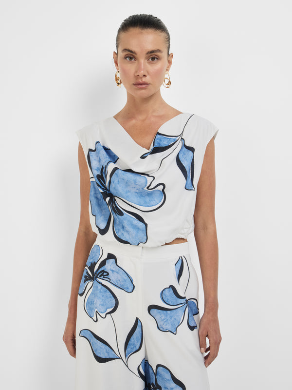 Size8 SHEIKE Hibiscus Top Floral 1008365 Close Up Image