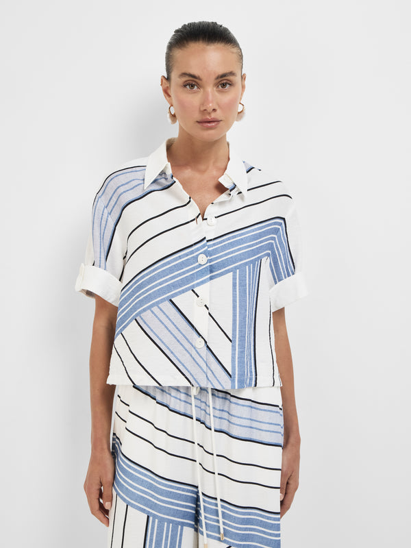 Size8 SHEIKE St Tropez Shirt Stripe 1008366 Close Up Image