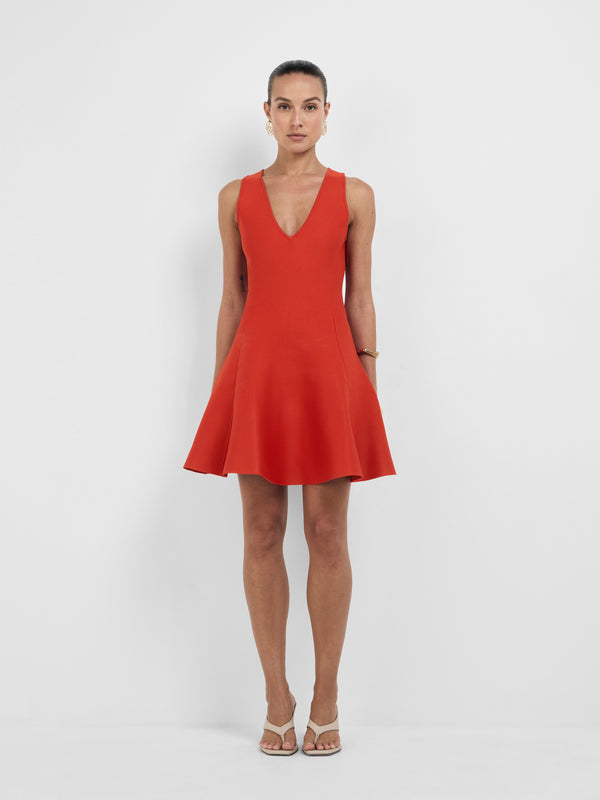 Size8 SHEIKE Mara Knit Dress Red 1008396 Front Image