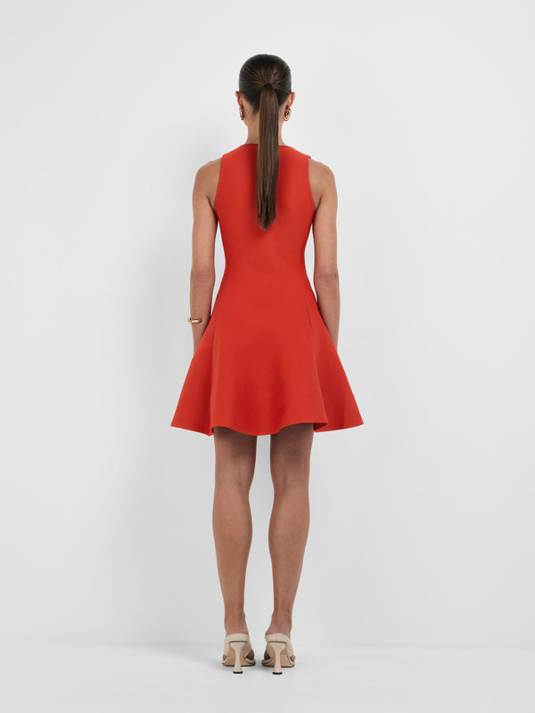 SHEIKE Mara Knit Dress Red 1008396 Back Image