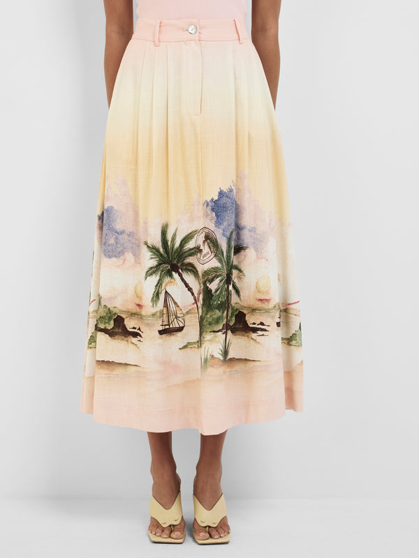 SHEIKE Seascape Skirt Print 1008397 Close Up Image 