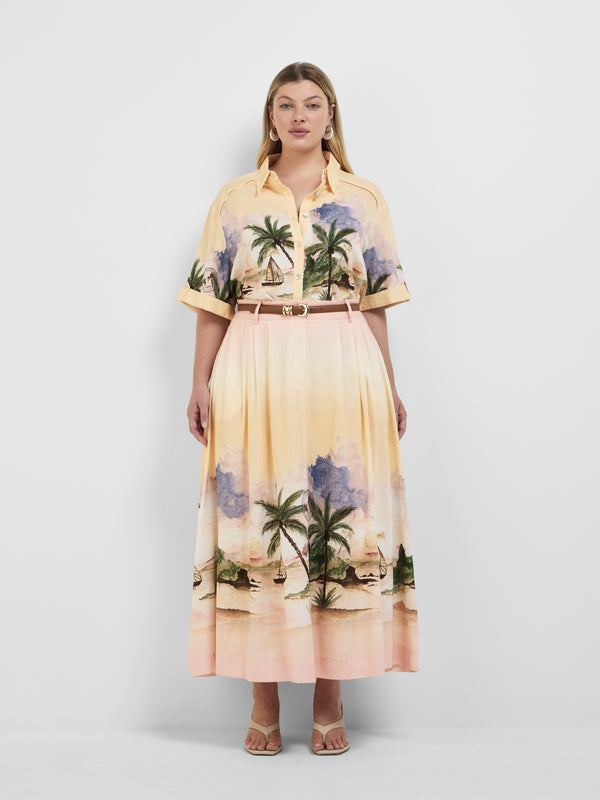 Size16 SHEIKE Seascape Skirt Print 1008397 Front Image 