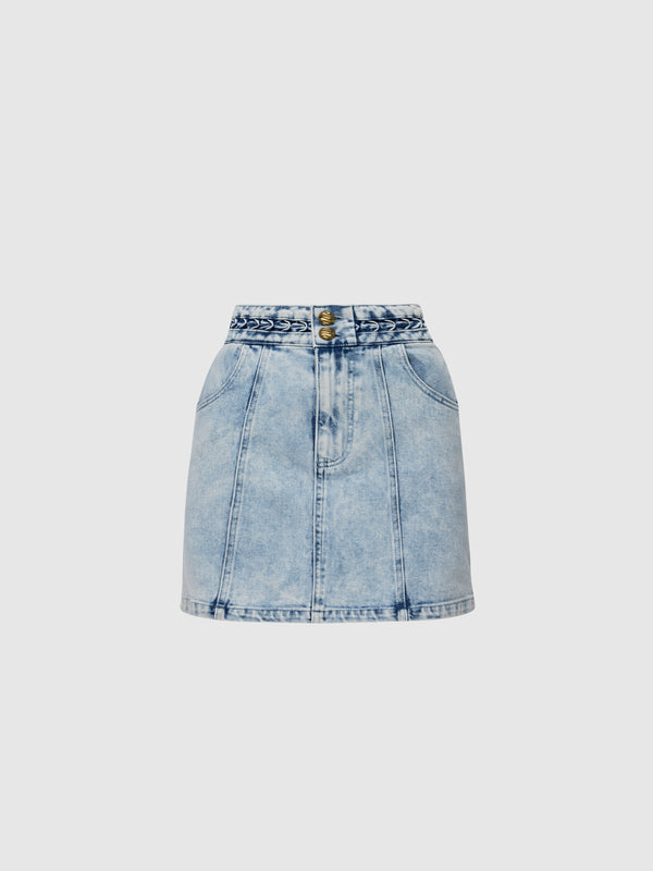 SHEIKE Indie Denim Skirt Blue 1008411 Ghost Image