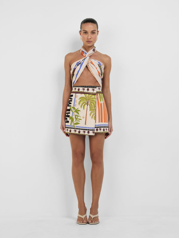 SHEIKE Palma Mini Skirt Print 1008322 Front Styled Image