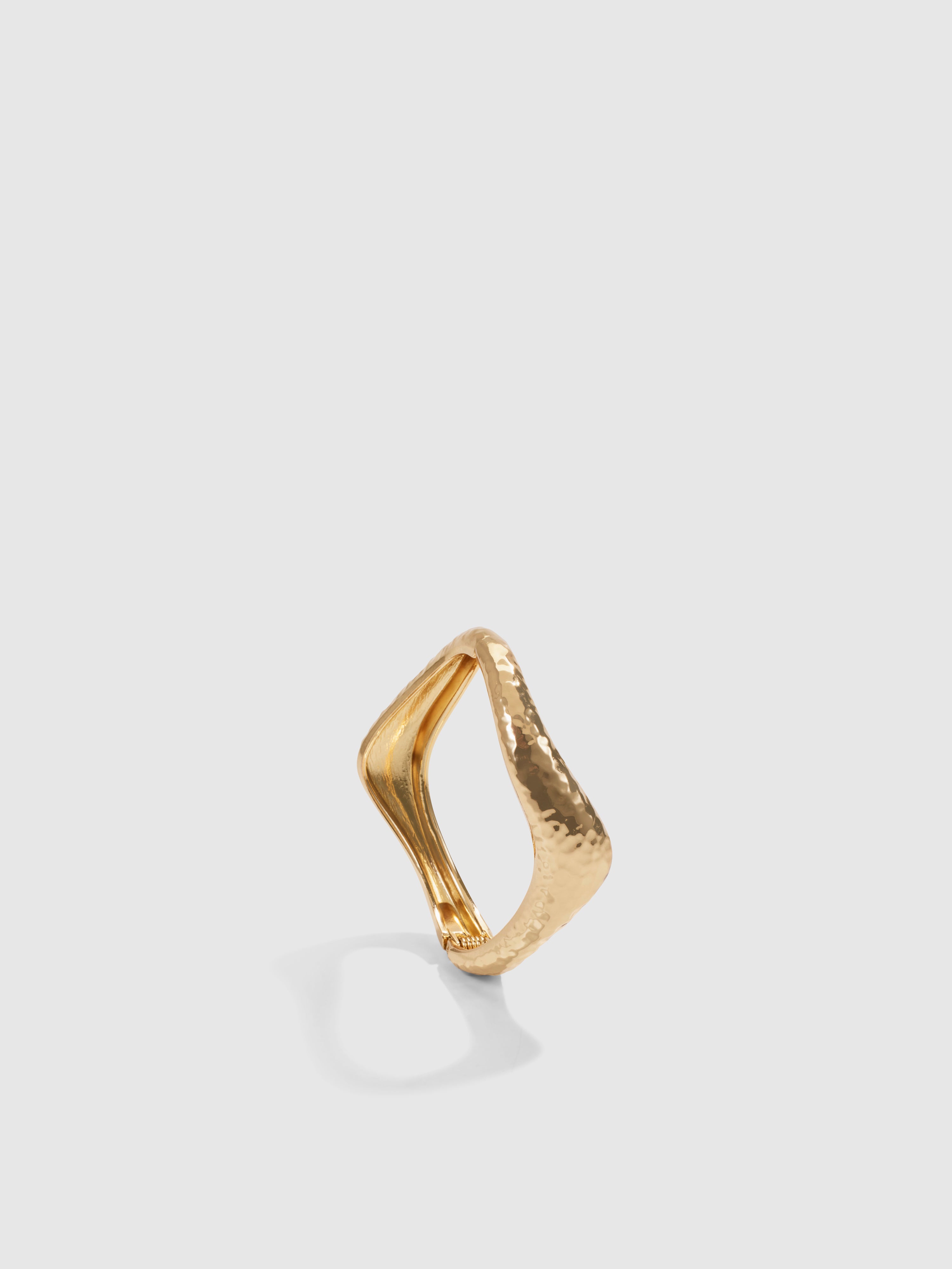 Gaby Bangle Gold | Thin Metal Bangle | SHEIKE