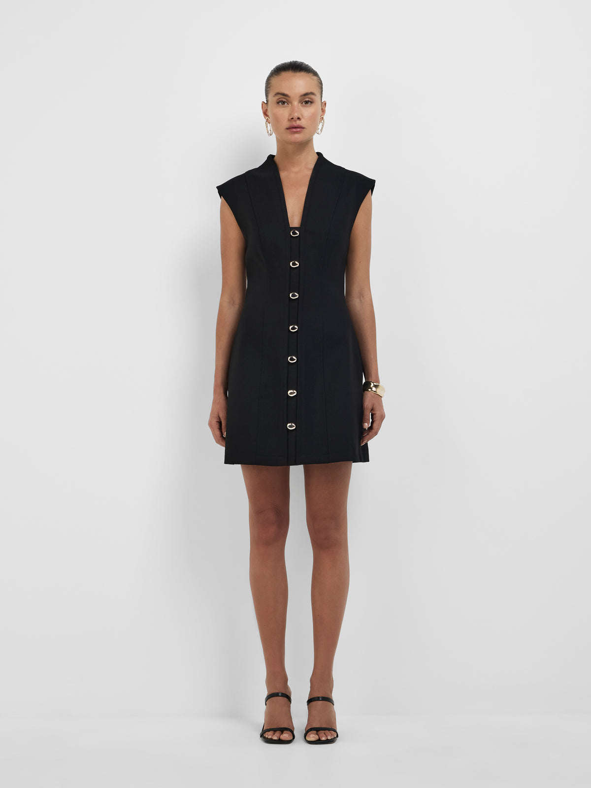 Marisol Dress Black | Tailored Mini Dress | SHEIKE