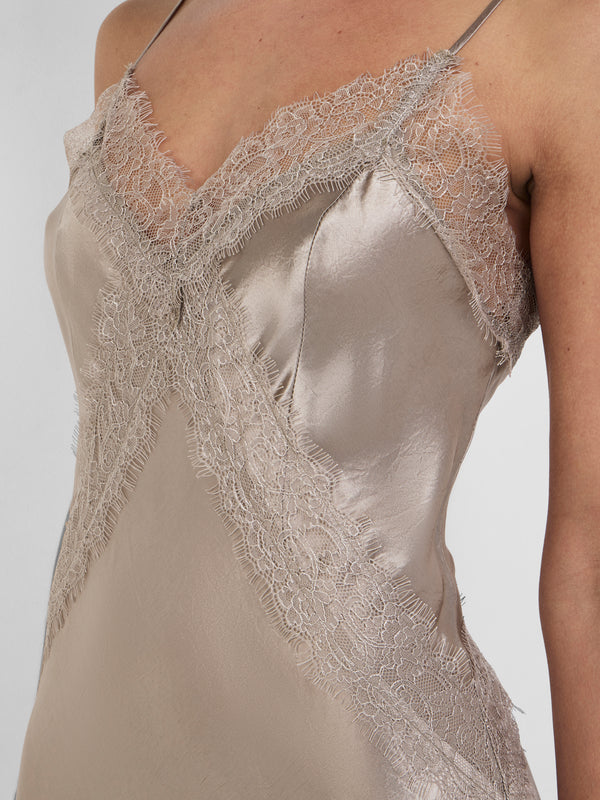 SHEIKE Miyah Lace Dress Silver 1008438 Detail Image