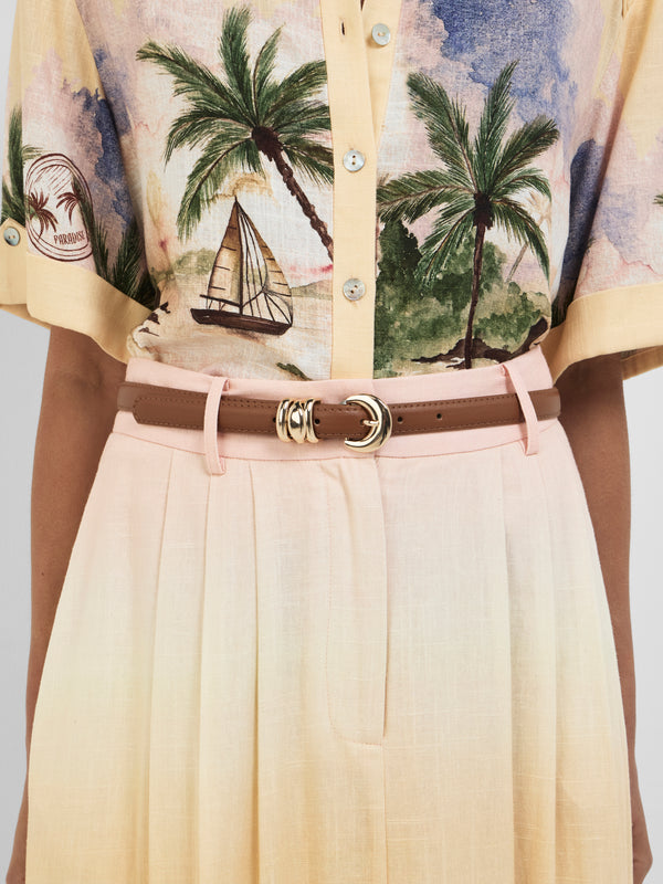 SHEIKE Isabella Belt Tan 1008499 Model Image