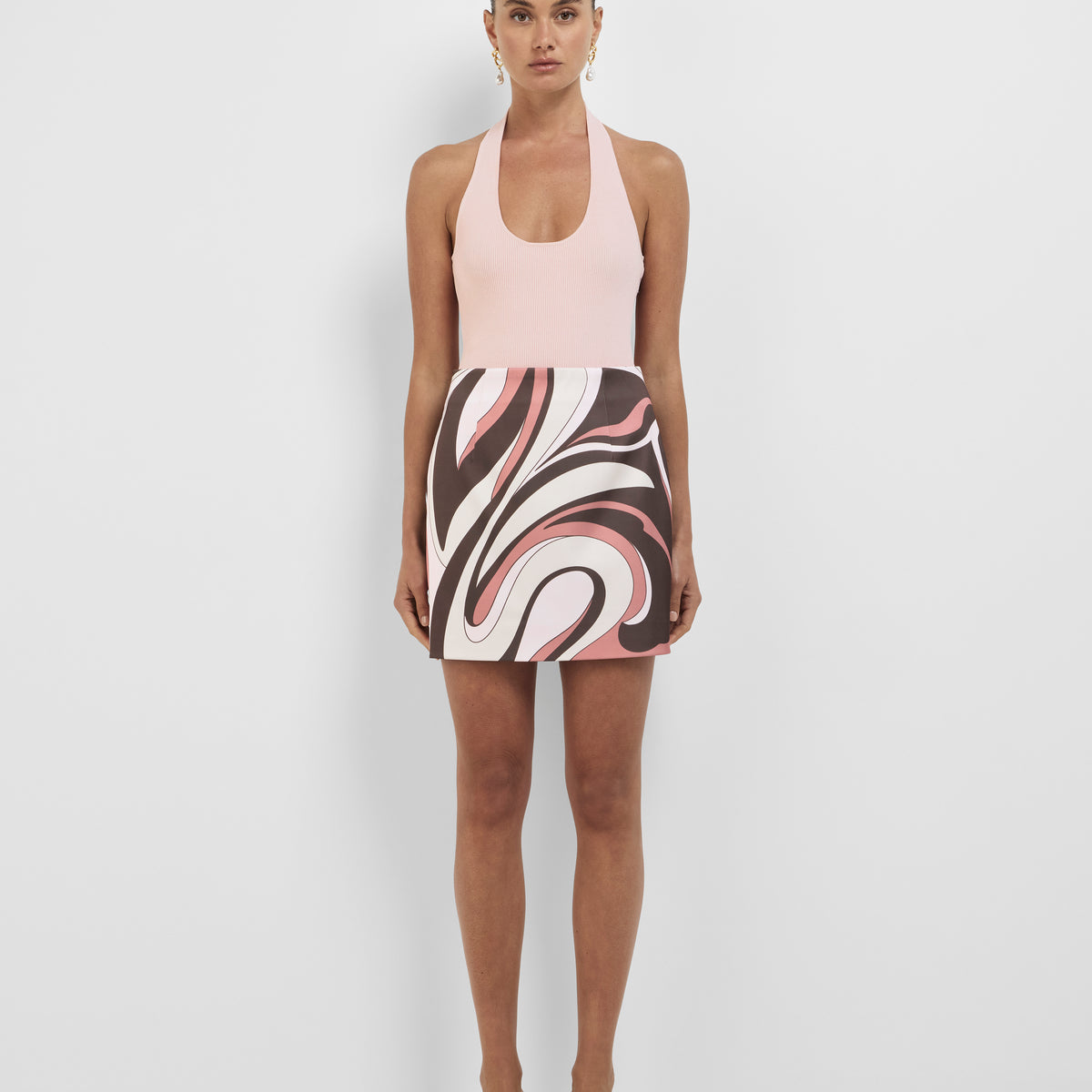 Reese Mini Skirt Print | Geo Print Skirt | SHEIKE