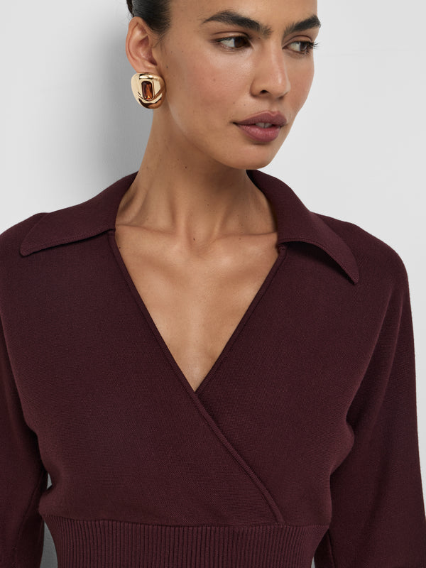 SHEIKE Izzy Knit Jumper Black Jam 1008526 Detail Image