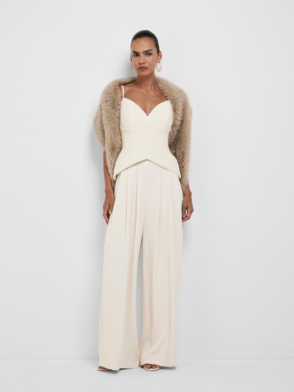 SHEIKE Zaria Top Ivory 1008576 Styled Front Image