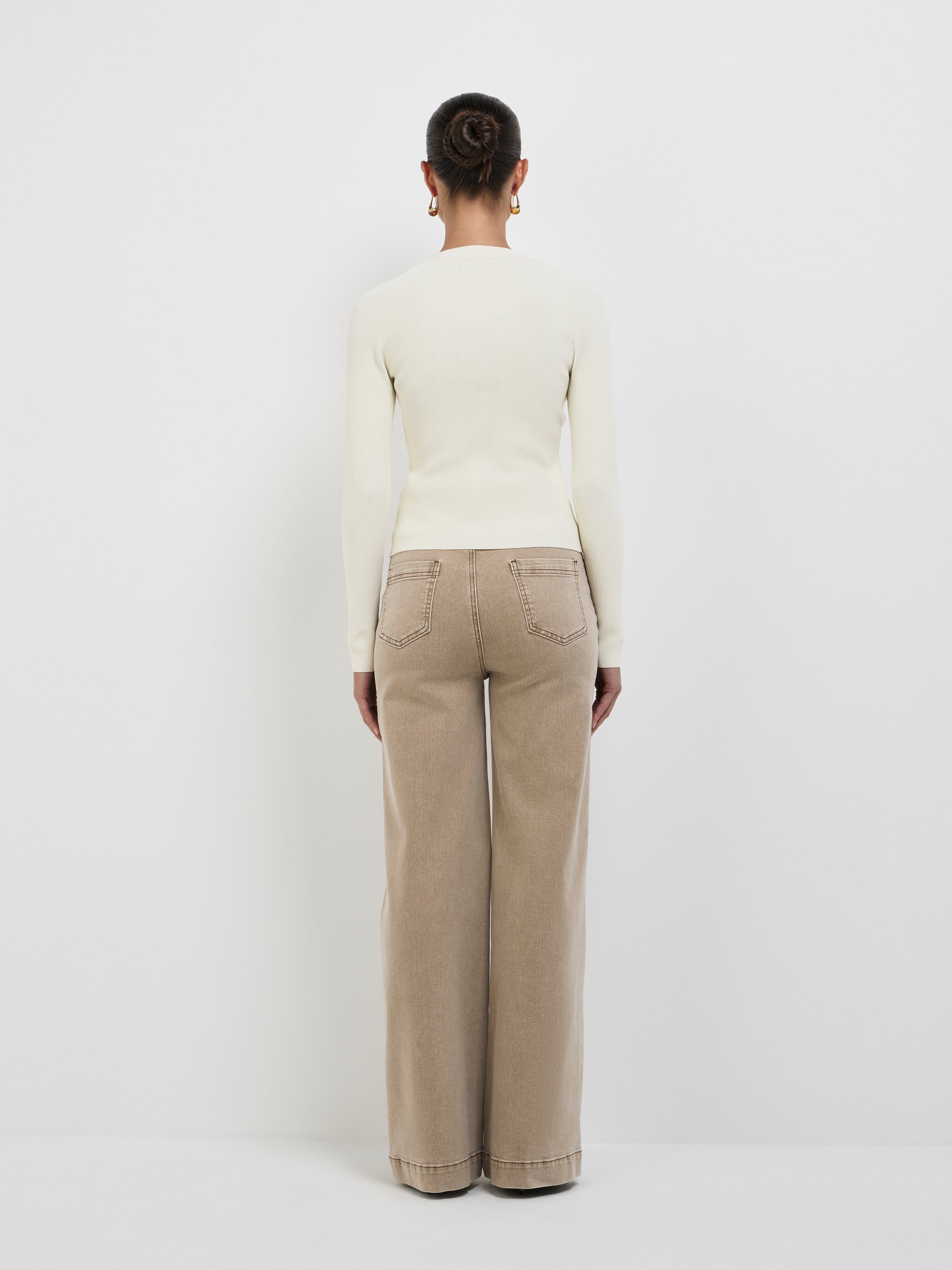 Nova Knit Ivory | Long Sleeve Knit | SHEIKE