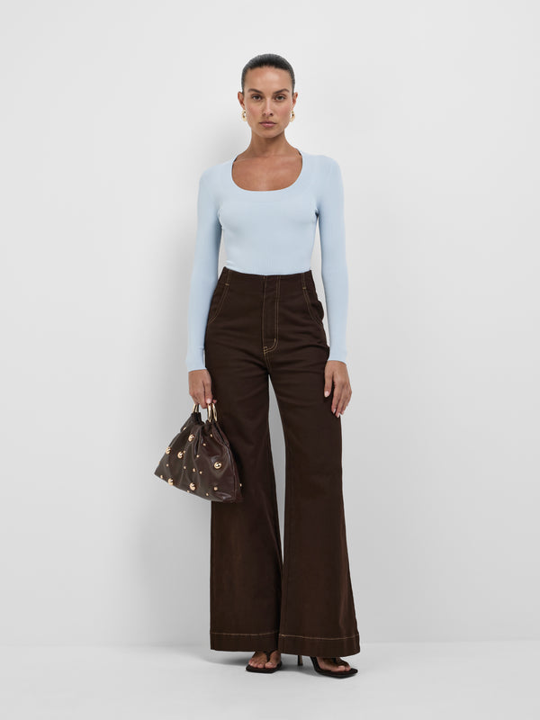 SHEIKE Annabelle Bodysuit Mist 1008744 Styled Front Image