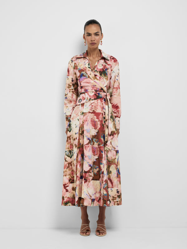 Size8 SHEIKE Faye Shirt Dress Floral 1008554 Front Image 