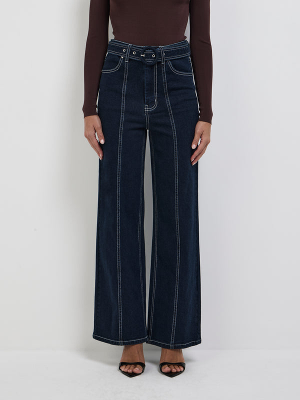 Size8 SHEIKE Sofia Pant Indigo 1008566 Close Up Image
