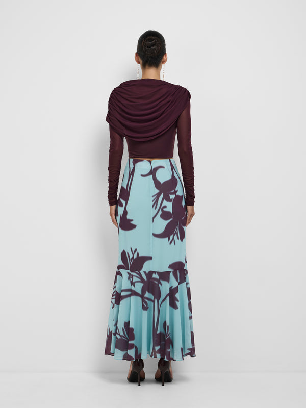 SHEIKE Imani Skirt Floral 1008571 Back Image