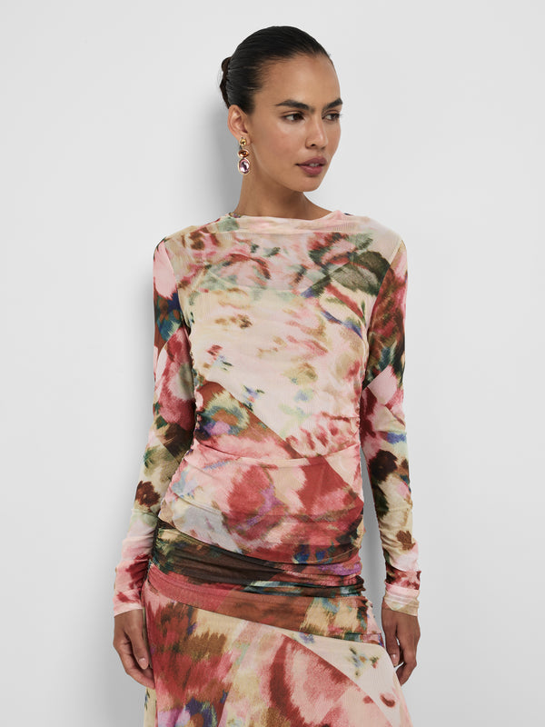 Size8 SHEIKE Faye Long Sleeve Top Floral 1008580 Close Up Image