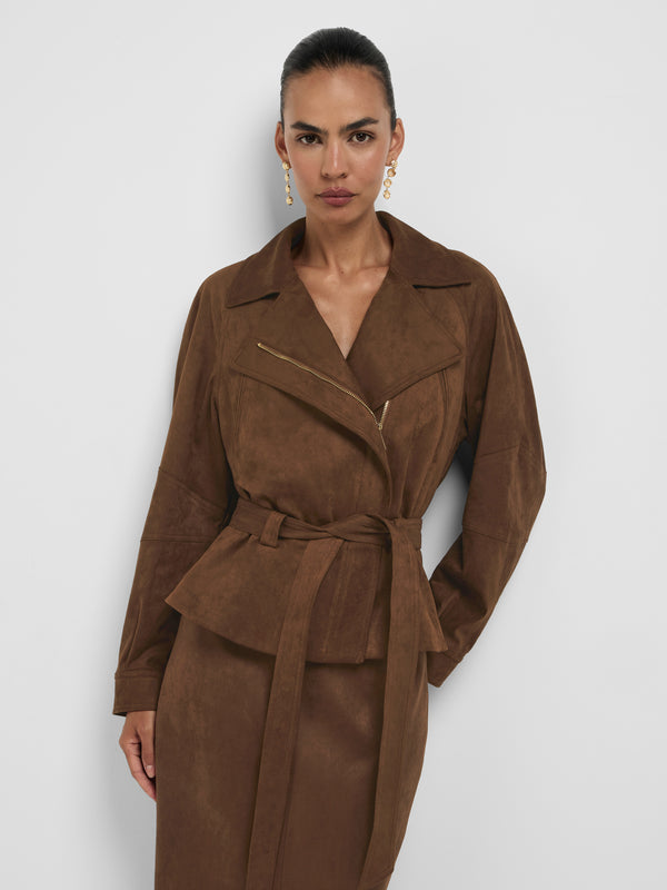 Size8 SHEIKE Tiana Jacket Chestnut 1008585 Close Up Image