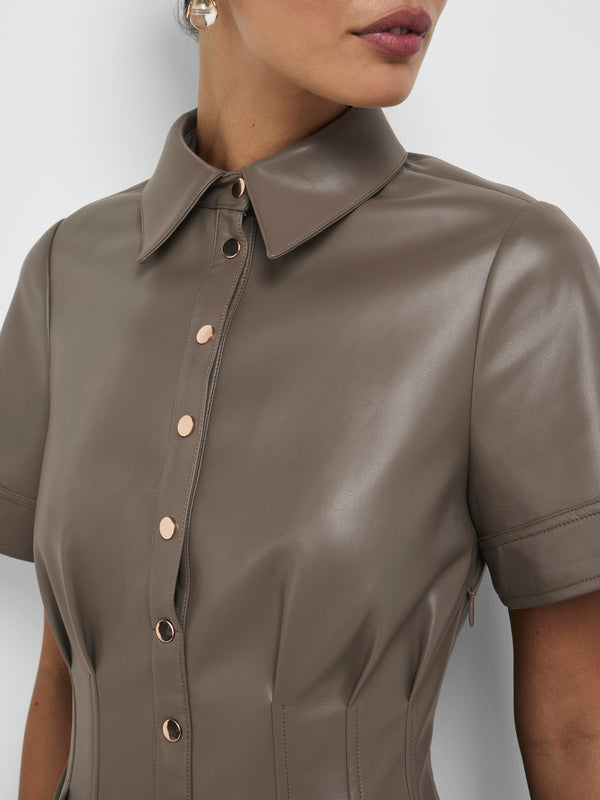 SHEIKE Seline Mini Dress Olive 1008589 Detail Image 