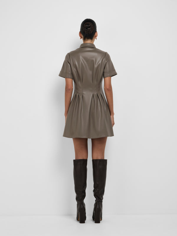 SHEIKE Seline Mini Dress Olive 1008589 Back Image 