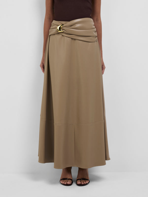 Size8 SHEIKE Stella Midi Skirt Fawn 1008595 Close Up Image