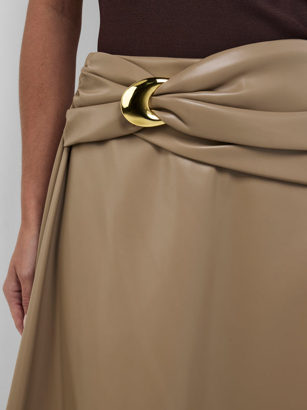SHEIKE Stella Midi Skirt Fawn 1008595 Detail Image