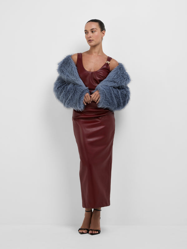 SHEIKE Sara Dress Sangria 1008602 Styled Front Image