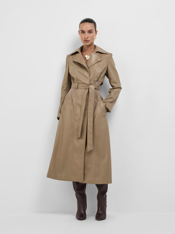 Size8 SHEIKE Gianni Trench Fawn 1008607 Front Image